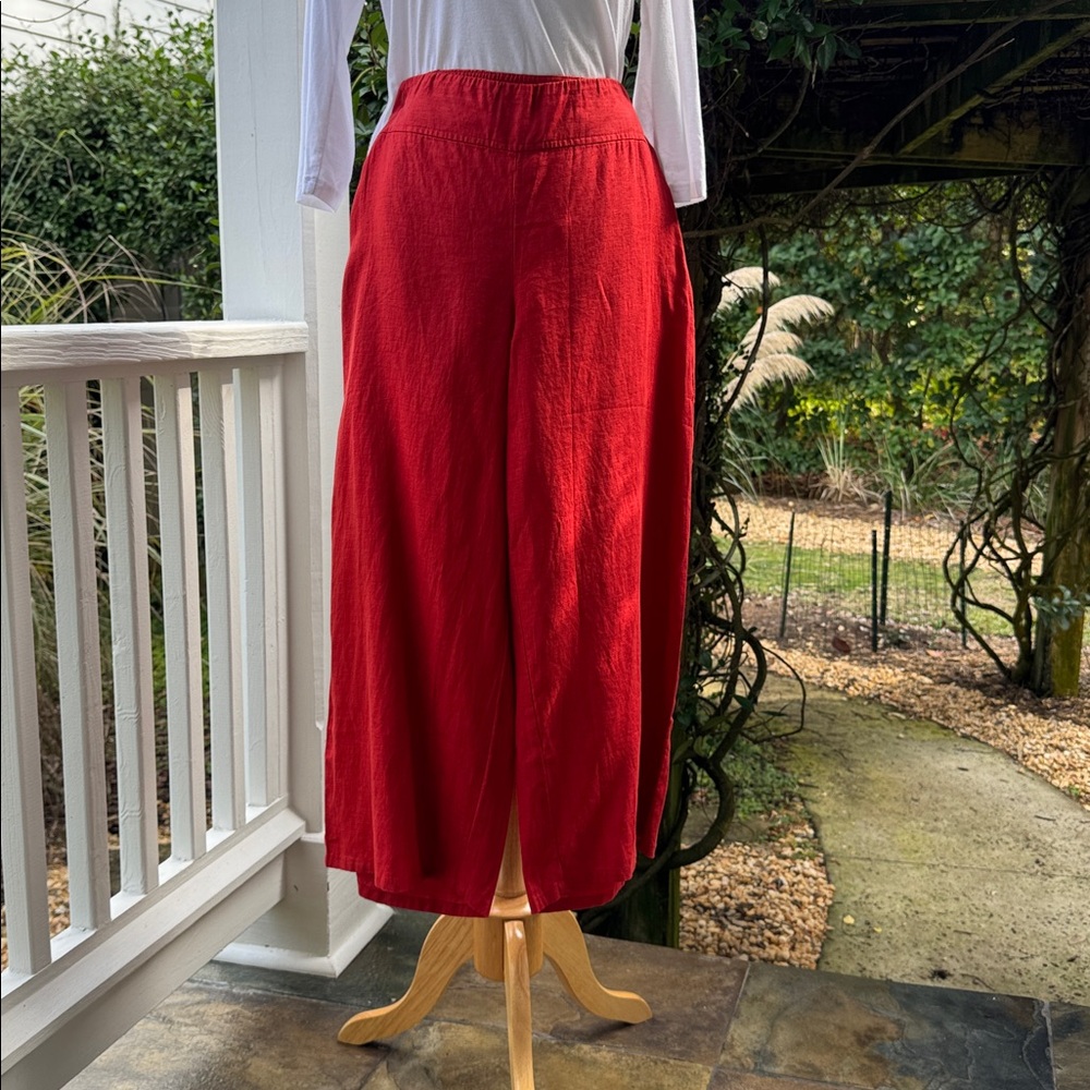 Eileen Fisher Women's Wide Leg Red Pants